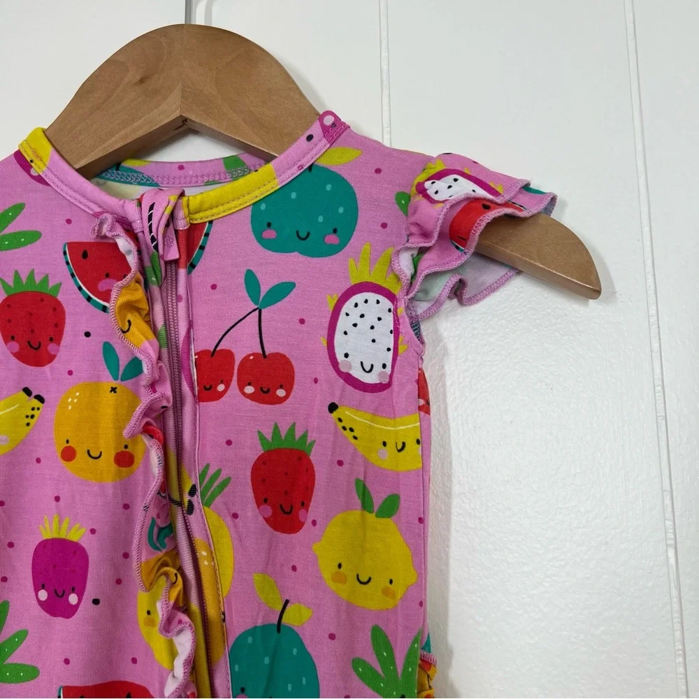 Bums & Roses Little Bum Bums Fruit Sleeveless Ruffle Romper